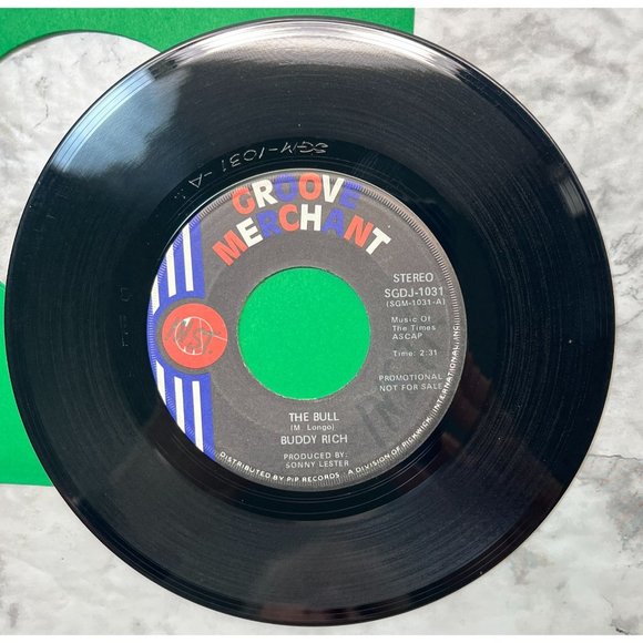 Buddy Rich The Bull 45 Jazz Funk Groove Merchant 1031 Promo - Picture 4 of 6